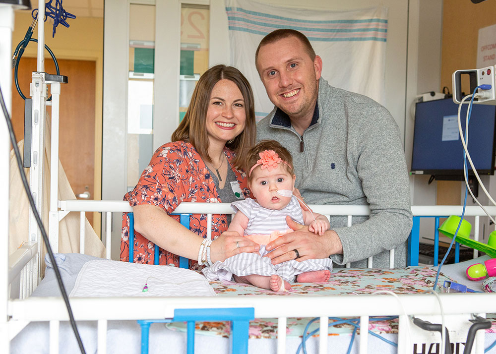 Couple with a baby at the NICU Stay